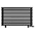 Arbiola Gorizont Ritmo VZ 1200-40-13 секций чёрный горизонтальный  радиатор c нижним подключением (на ножках)