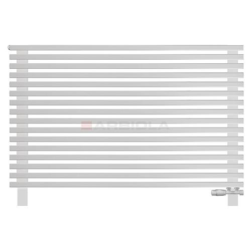 Arbiola Gorizont Compact VZ 1500-63-16 секции белый горизонтальный радиатор c нижним подключением с ножками