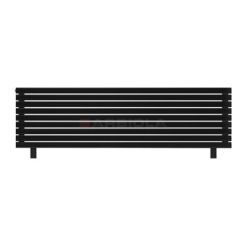 Arbiola Gorizont Liner HZ 2200-36-09 секции черный горизонтальный радиатор c боковым подключением с ножками