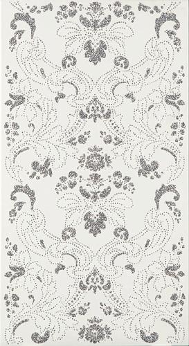 Iris Ducale Damasco Platino Bianco 25x46 см Декор