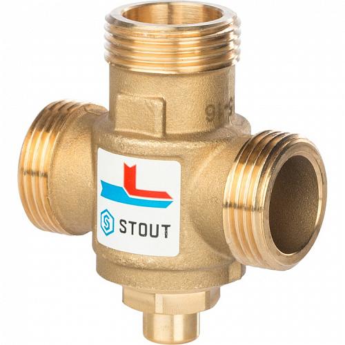 STOUT Термостатический смесительный клапан G 1”1/2M-G 1”1/2F-G 1”M 60°С