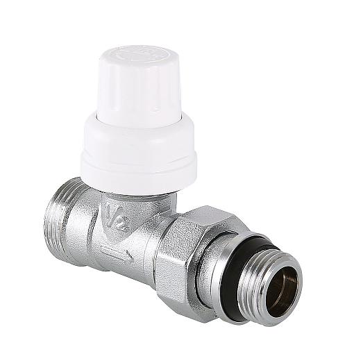 Valtec 1/2 x 3/4" (евроконус) Клапан радиаторный прямой с дополнительным уплотнением