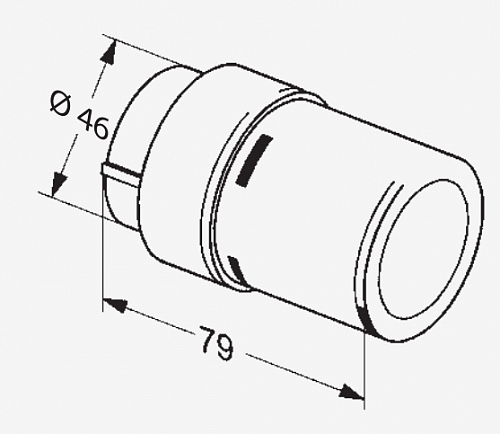 Danfoss (Данфосс) Комплект терморегулятора RAX белый левый 1/2 (013G4008)