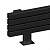 Arbiola Gorizont Mono HZ 1800-60-10 секции черный горизонтальный радиатор c боковым подключением (с ножками)