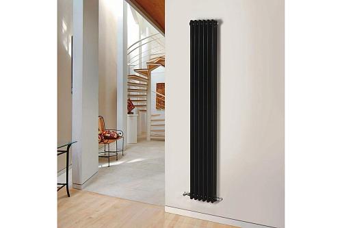 Zehnder Charleston 3180/06 секций №1270 3/4" RAL 9217 боковое подключение черный матовый