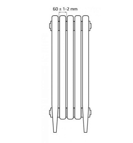 Radimax Loft 600/07 10 секции чугунный радиатор