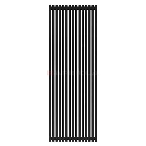 Arbiola Ritmo H 2500-40-15 секции черный вертикальный радиатор c боковым подключением