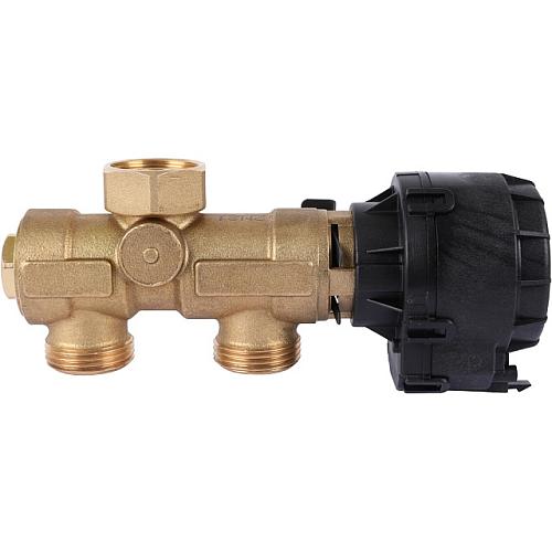 STOUT Комплект трехходового клапана для котла + бойлера 3/4 Kvs 4,4 м3/ч SFB-0001-000001