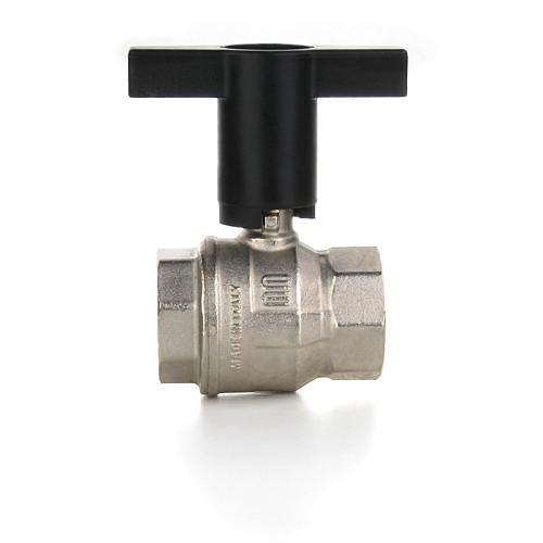 Elsen Кран шаровой ВВ 1/2", высокая ручка из пластмассы